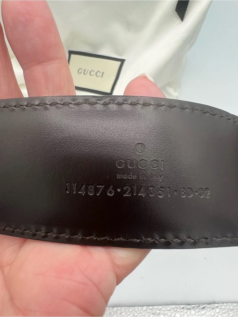 Gucci guccissima leather